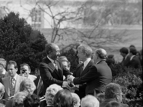 Carter Begin Sadat handshake
