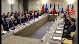 Iran and P5+1 nego table (uncredited photo)